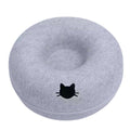 Felt Donut Cat Tunnel Bed – 2-in-1 Hideout & Play Nest