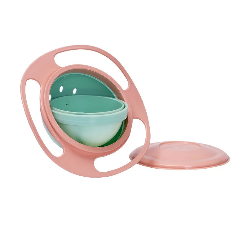 360° Spill-Proof Gyro Bowl for Kids - Universal Self-Feeding Bowl