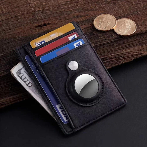 Slim Wallet with Apple AirTag Holder - Never Lose Your Wallet Again