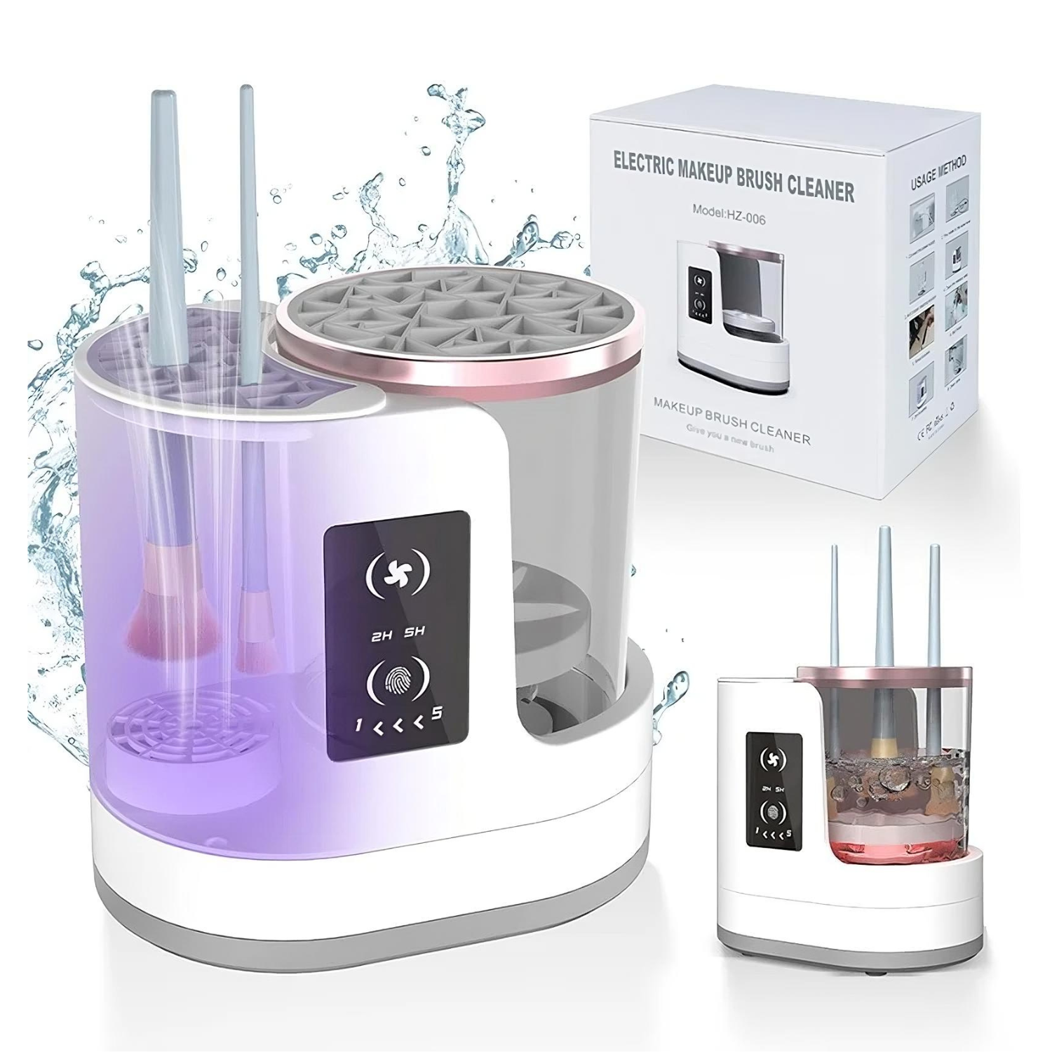 3 in 1 Electric Makeup Brush Cleaner- Clean Your Makeup Brushes in 10 Seconds (No Mess)