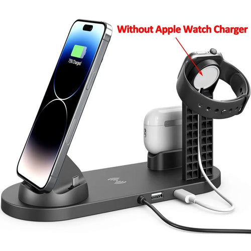 5-in-1 Wireless Charging Station for iPhone, Apple Watch & AirPods