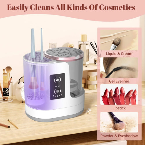 3 in 1 Electric Makeup Brush Cleaner- Clean Your Makeup Brushes in 10 Seconds (No Mess)
