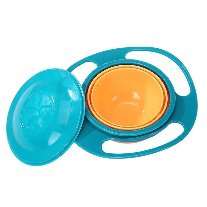 360° Spill-Proof Gyro Bowl for Kids - Universal Self-Feeding Bowl