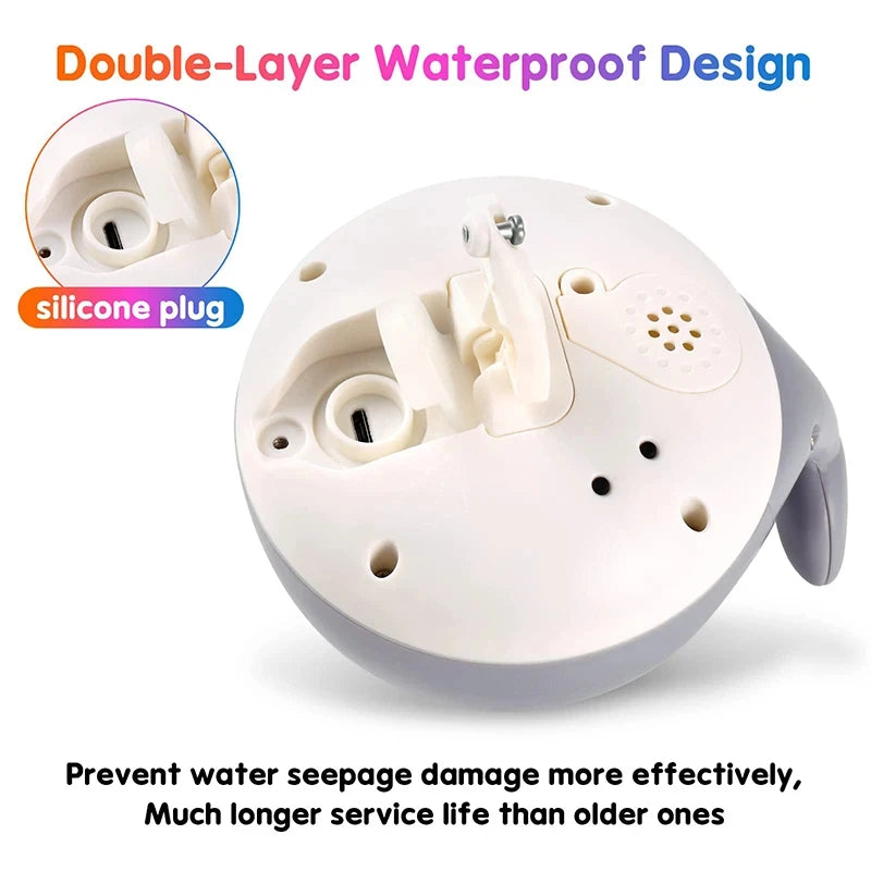 Rechargeable Light-Up Whale Bath Toy – Glowing Fountain Fun for Toddlers