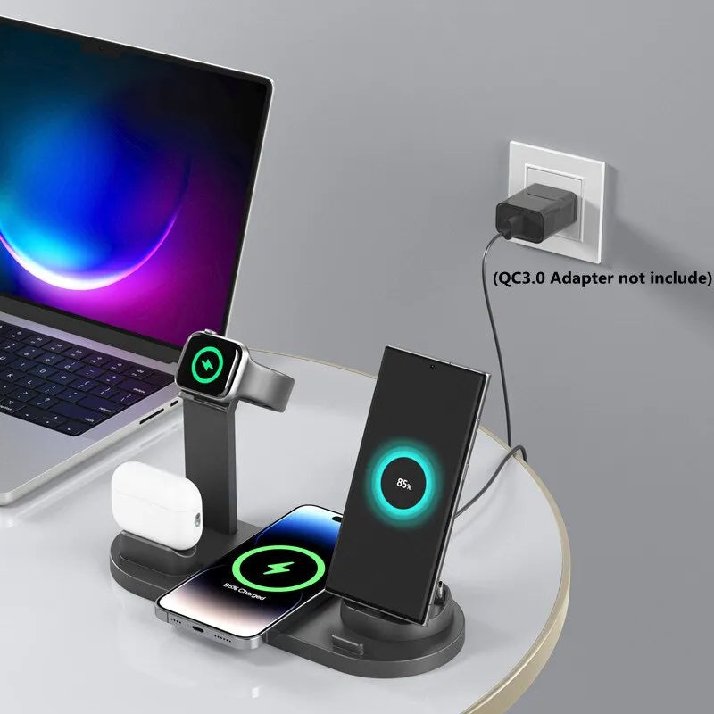 5-in-1 Wireless Charging Station for iPhone, Apple Watch & AirPods