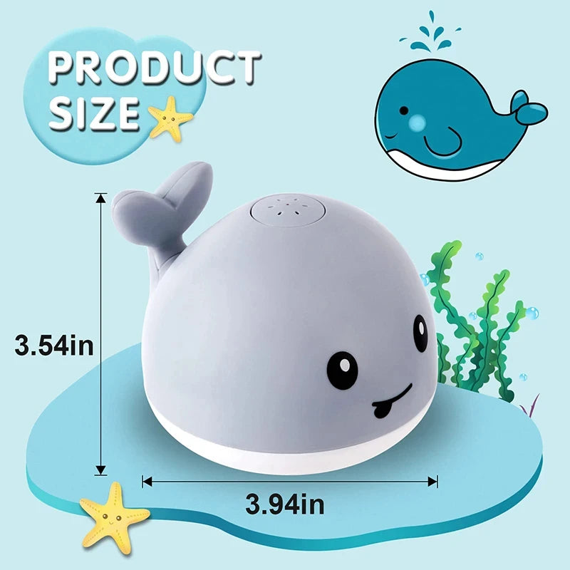 Rechargeable Light-Up Whale Bath Toy – Glowing Fountain Fun for Toddlers
