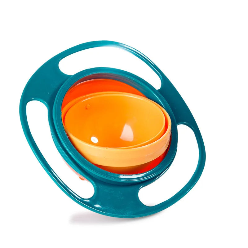 360° Spill-Proof Gyro Bowl for Kids - Universal Self-Feeding Bowl