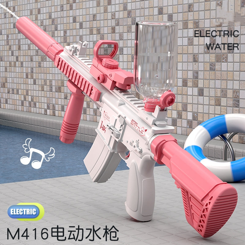 Electric Water Gun - Automatic Squirt Rifle with 370CC Tank & 32ft Range