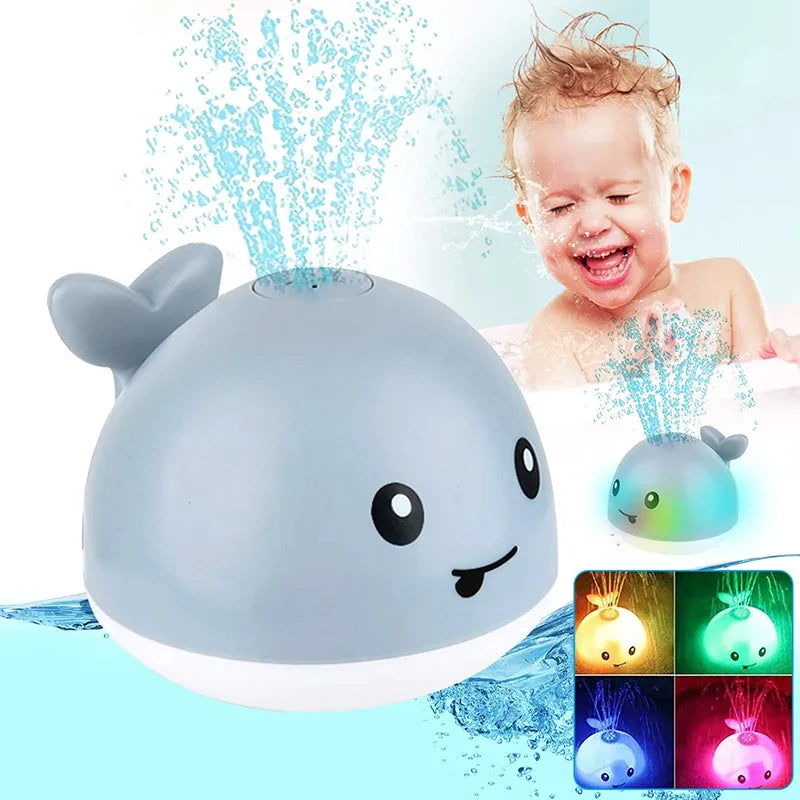 Rechargeable Light-Up Whale Bath Toy – Glowing Fountain Fun for Toddlers