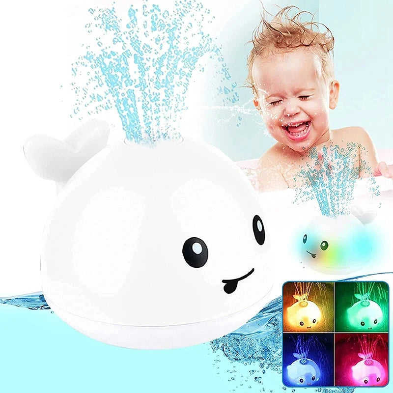 Rechargeable Light-Up Whale Bath Toy – Glowing Fountain Fun for Toddlers